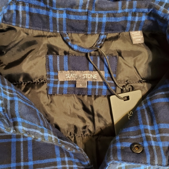Slate & Stone Plaid Quilted Flannel Jacket - US L - Picture 11 of 13